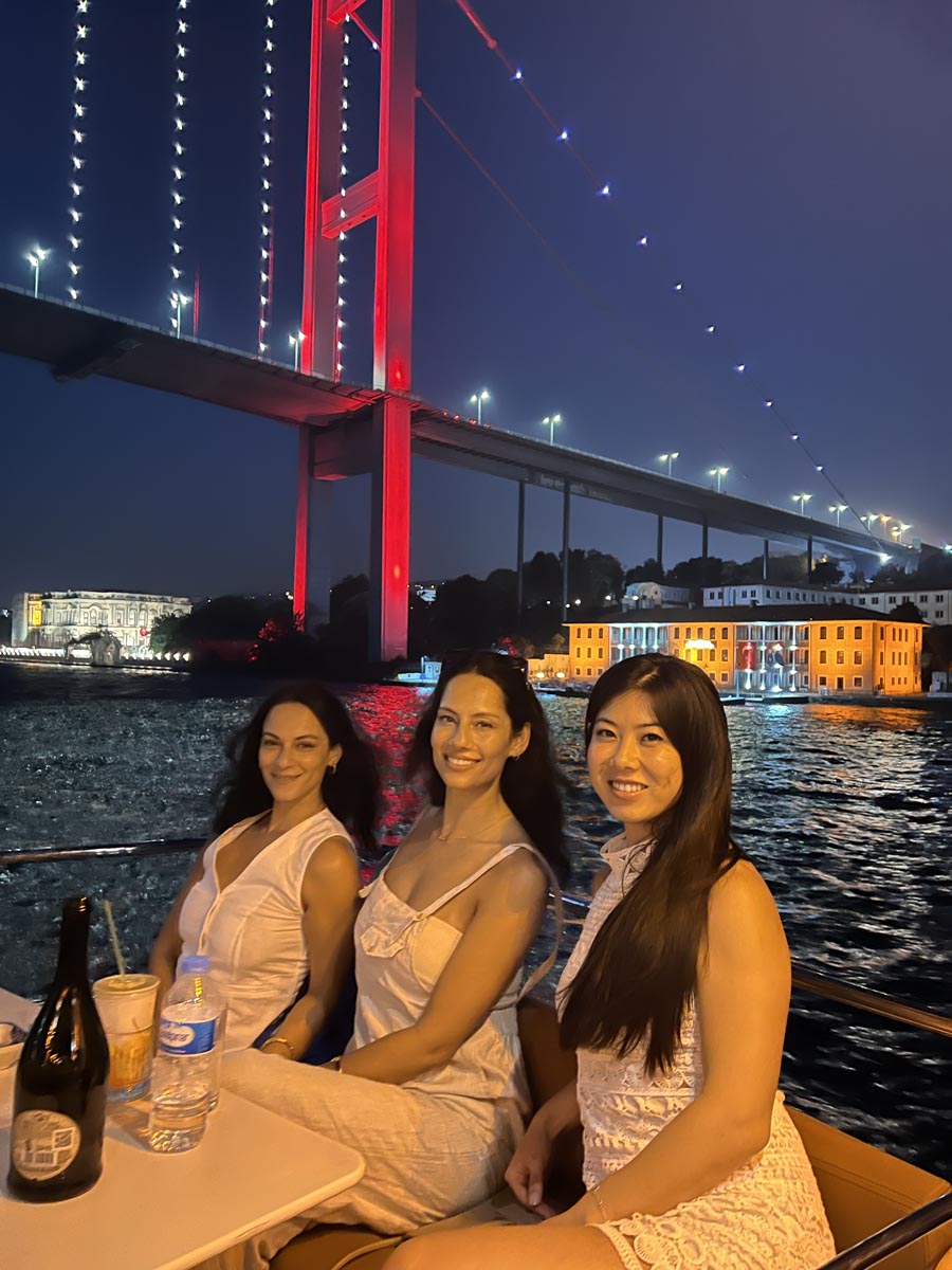 Bosphorus sunset yacht cruise Istanbul