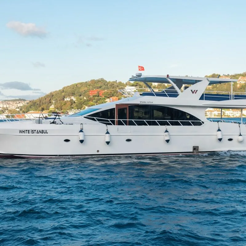 White Istanbul cruising the Bosphorus