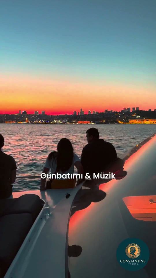 A private yacht on the Bosphorus with friends