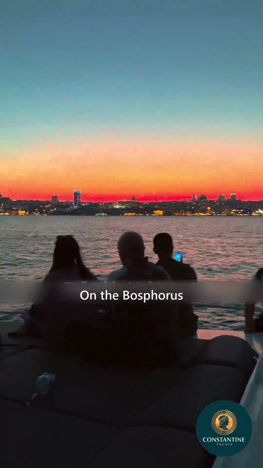 After the wedding party on a private yacht